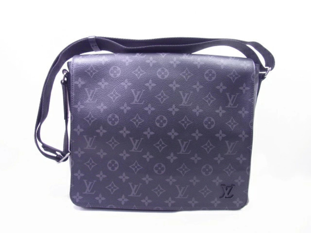 LOUIS VUITTON Bag Shoulder District NM Monogram Eclipse Black